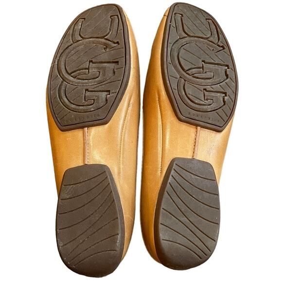 UGG Women’s Tan, camel Leather Slip On Loafers - size 10 - Picture 5 of 8